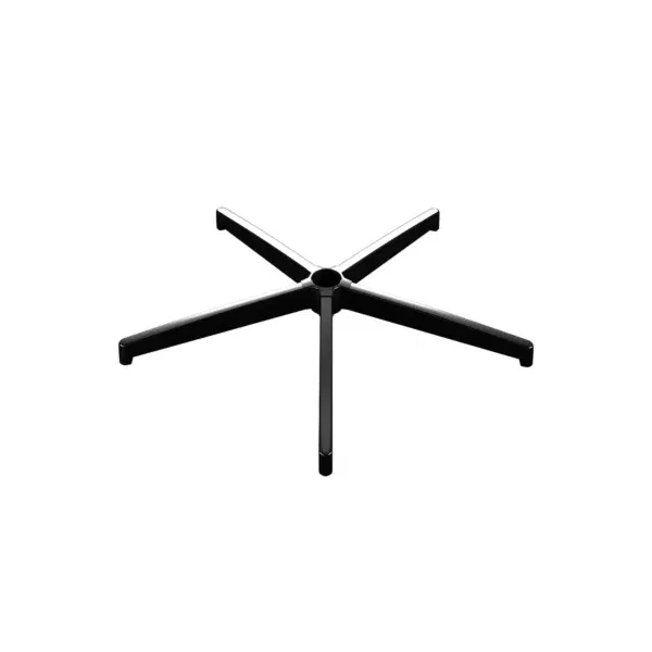 EXVEGA Oyuncu Koltuğu Metal Yıldız Ayak Siyah