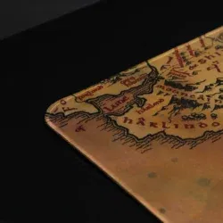 EXVEGA Lord Of The Rings Middle Earth Map Mousepad XXL 90x40