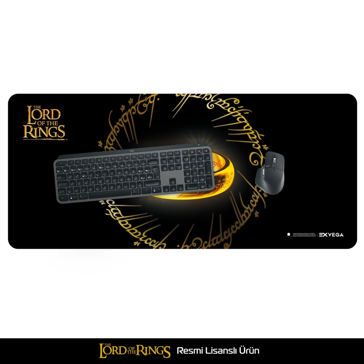 EXVEGA Lord Of The Rings One Ring Mousepad XXL 90x40