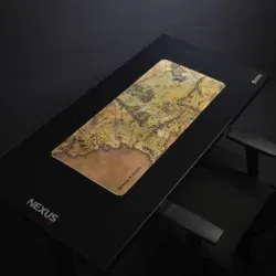 EXVEGA Lord Of The Rings Middle Earth Map Mousepad XXL 90x40