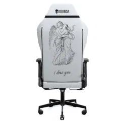 EXVEGA Andromeda 2025 I Love You Edition Masajlı Oyuncu Koltuğu Dokuma Kumaş Beyaz